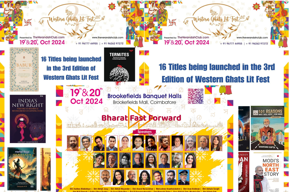 The Western Ghats Lit Fest 2024 on October 19-20, featuring over 27 speakers, international perspectives, and 10+ book launches.