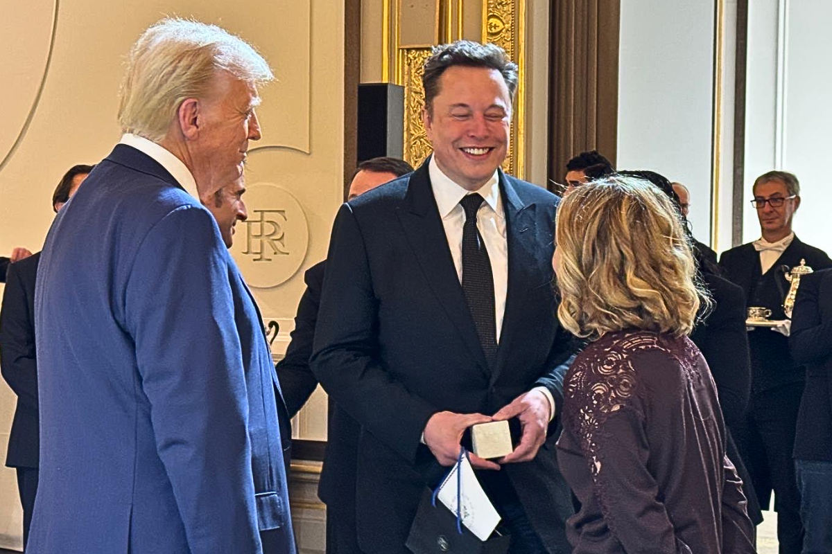 U.S. President Donald Trump, Tesla CEO Elon Musk, and Italian Prime Minister Giorgia Meloni, gathered to commemorate the reopening of Notre Dame Cathedral.