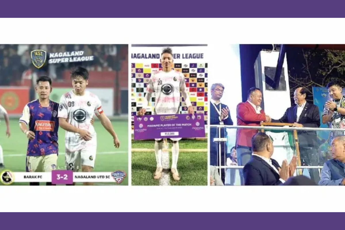 Nagaland Super League: Barak FC defeats Nagaland United FC 3-2.