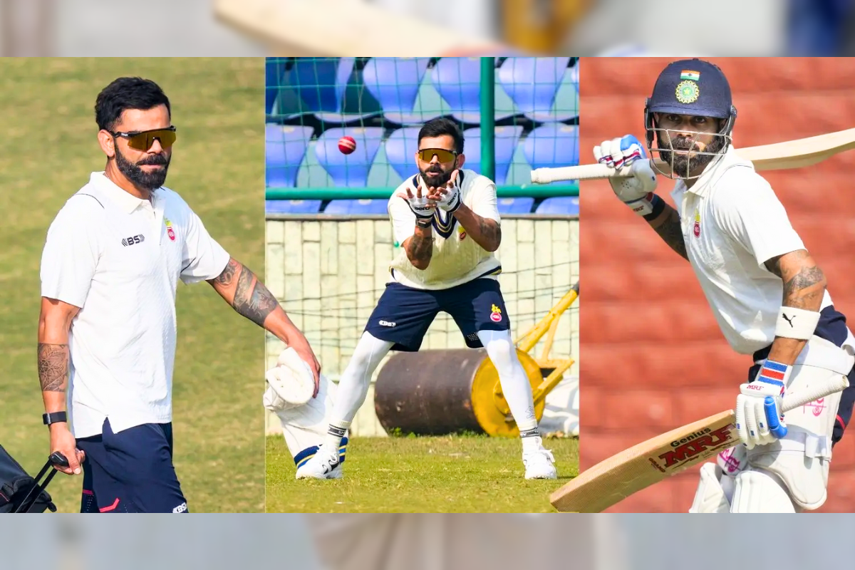 Virat Kohli's historic Ranji Trophy comeback for Delhi in 2025.