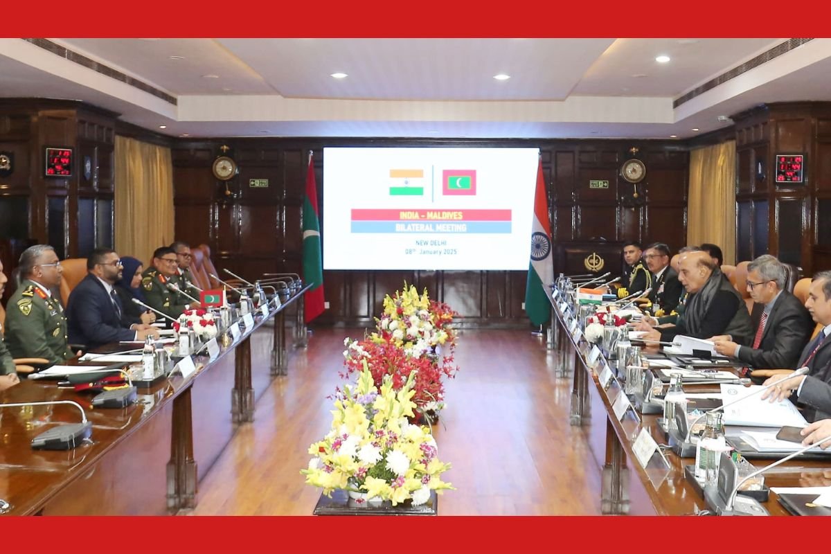 Rajnath Singh, Maldives Defence Minister Maumoon strengthen security ties.