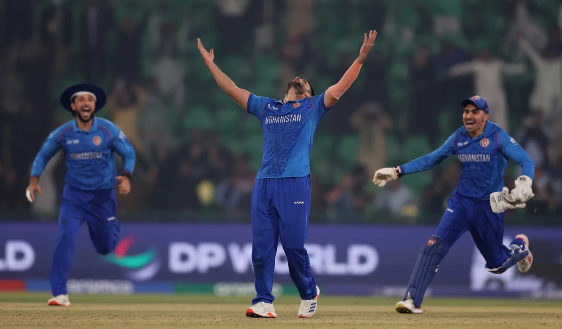 Azmatullah Omarzai's late strikes turned the match in Afghanistan's way.