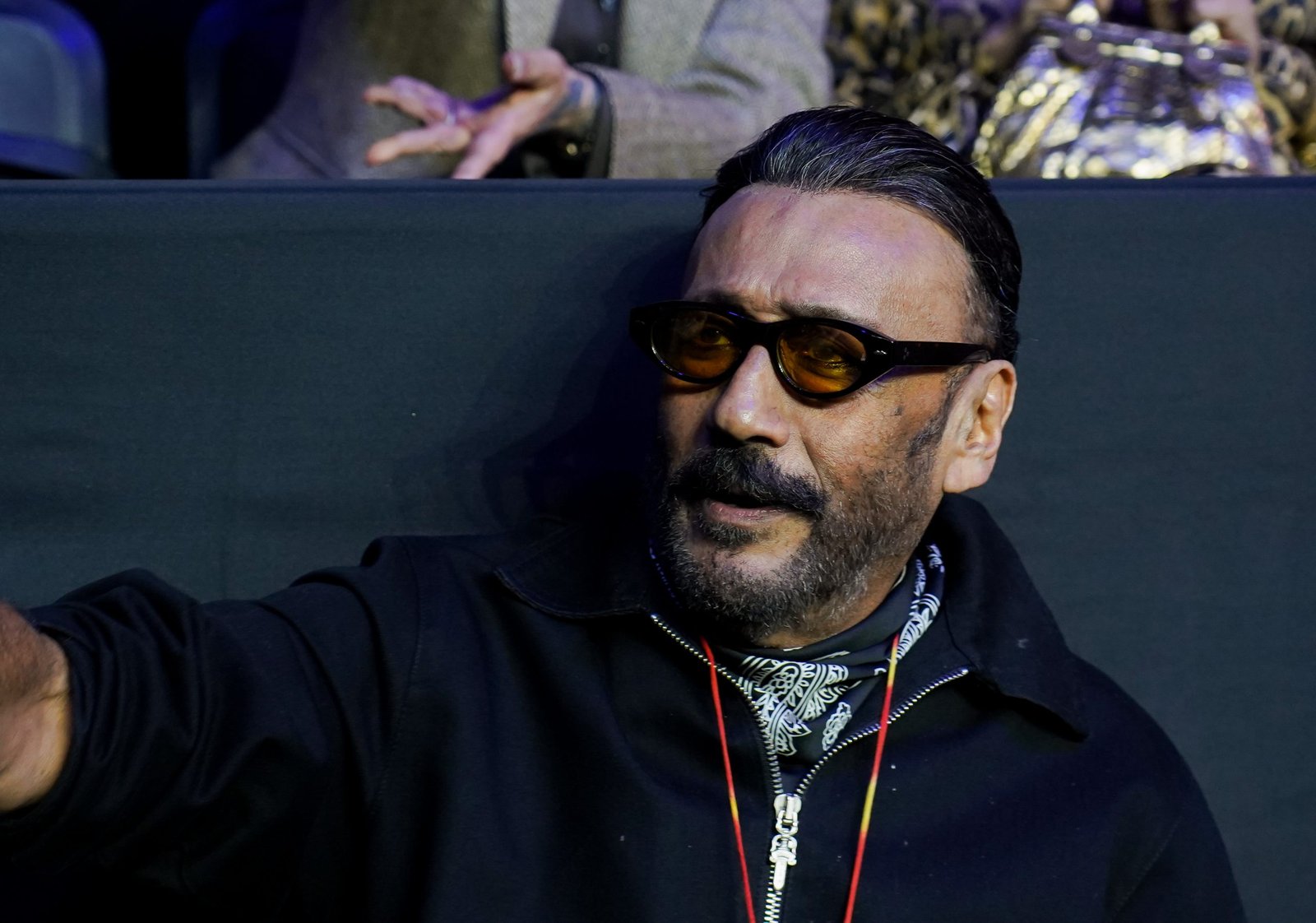 Famous Indian actor Jackie Shroff arrived at the venue. (Photo by Ritik Sharma)