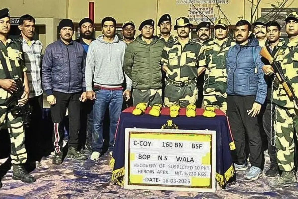 BSF seizes 5.7 kg heroin in Fazilka, Punjab border raid THE NEW INDIAN ...