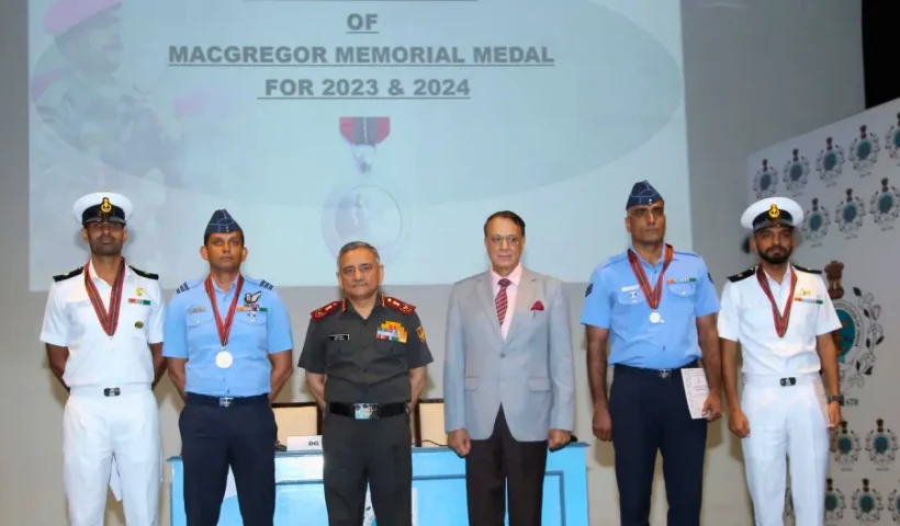 CDS General Anil Chauhan presides over the award ceremony at USI, New Delhi