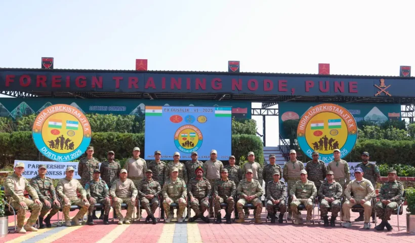 India-Uzbekistan Joint Military Exercise DUSTLIK-VI Begins in Pune