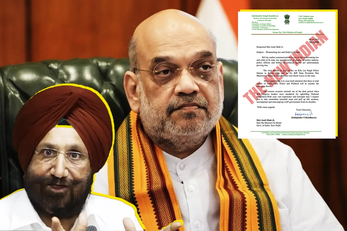 Punjab Opposition Leader Writes to Amit Shah Expressing Security Concerns After Recent Attacks