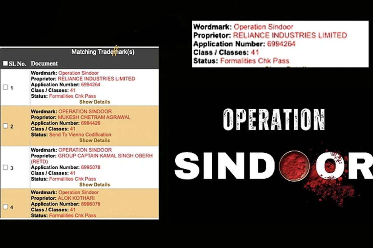 Applicants for 'OPERATION SINDOOR' Trademark