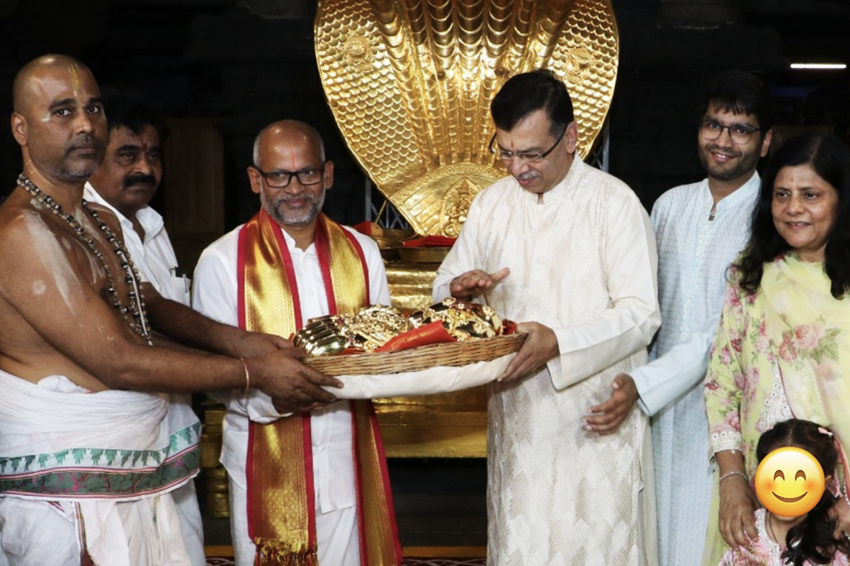 Sanjiv Goenka Donates ₹3.63 Crore Gold Ornaments at Tirupati Temple