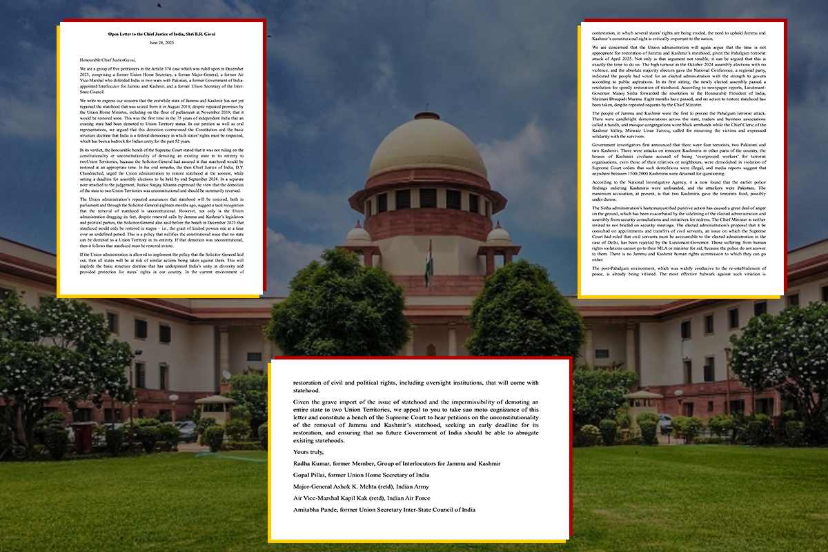 Plea in SC to Fast-Track J&K Statehood Restoration