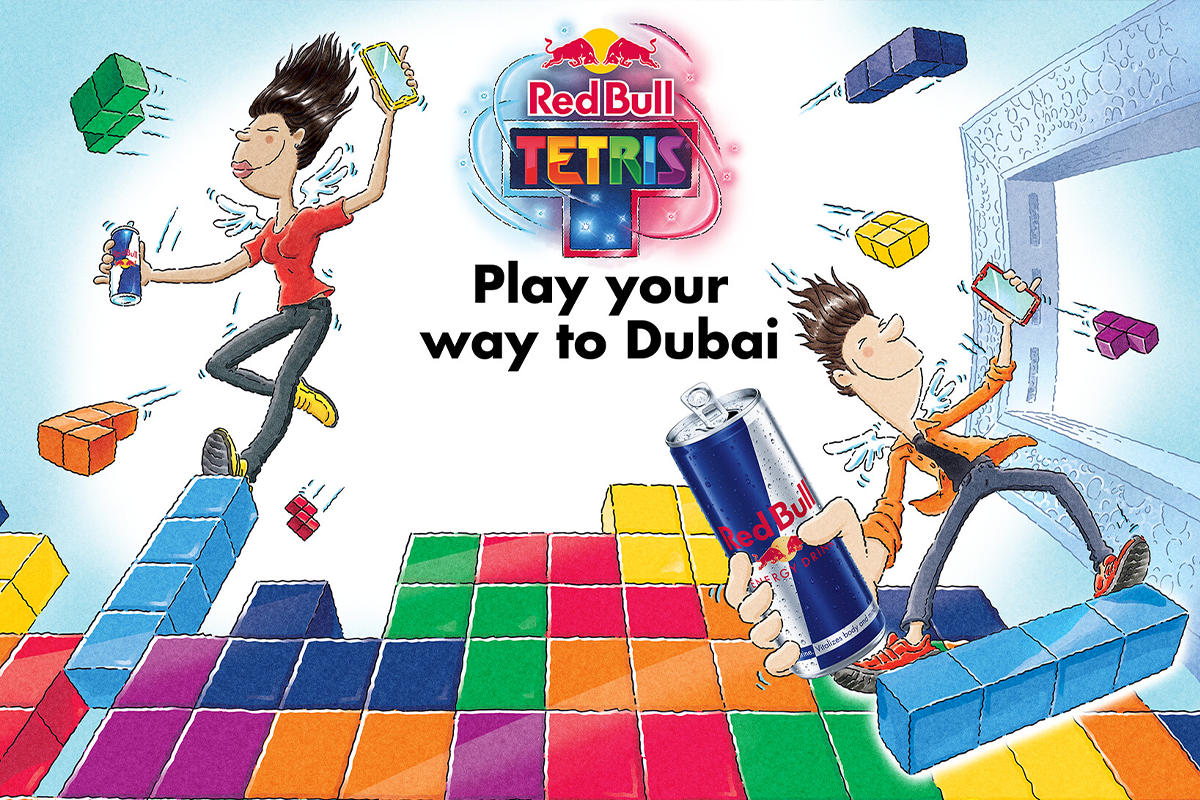 Red Bull Tetris Takes Off: Play on Phones, Finish in the Sky!
