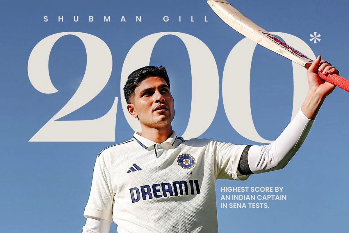 Shubman Gill Scores Historic 200*, Joins Indian Greats in England