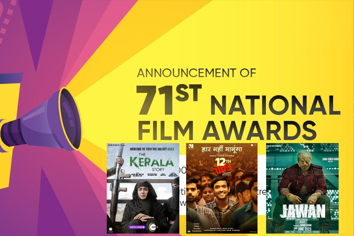 71st National Film Awards 2023: The Kerala Story, 12th Fail, Jawan Shine