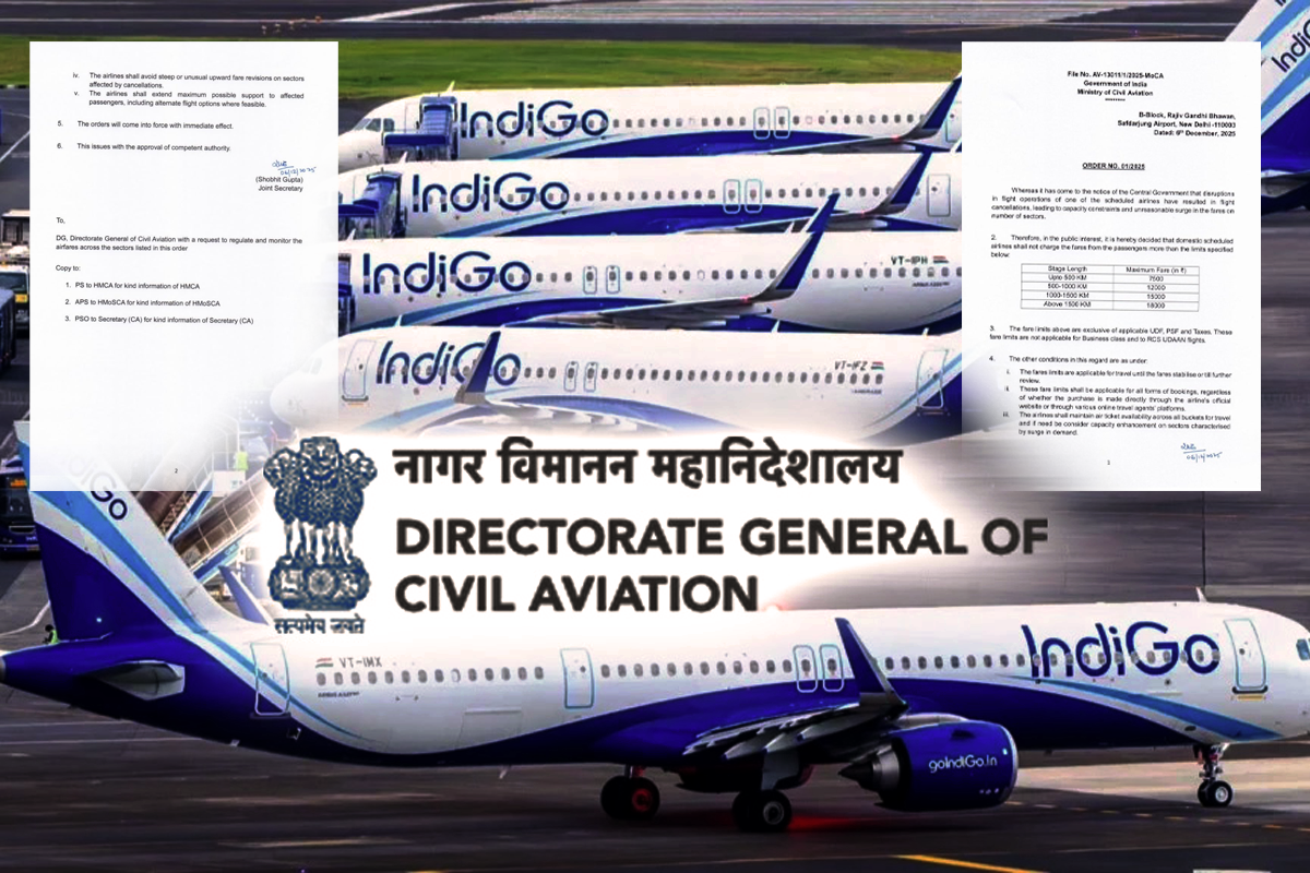 MoCA Enforces Emergency Fare Caps Amid IndiGo Disruptions; Orders Airlines to Support Affected Passengers