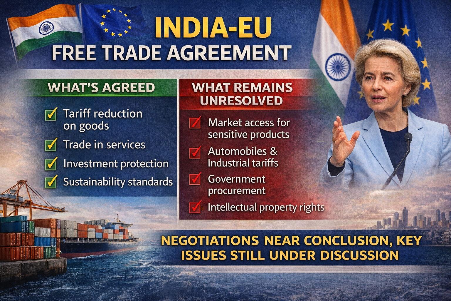 India-EU Summit Seals Historic Free Trade Agreement THE NEW INDIAN - india  eu summit seals historic free trade agreement - New Indian